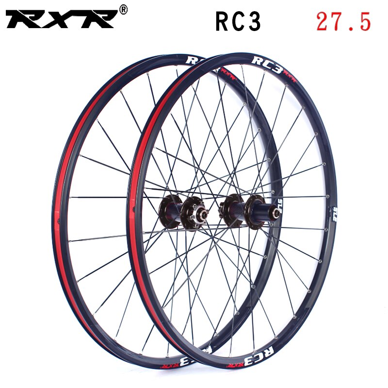 RXR-Rueda con cubo para bicicleta de montaña, neumático para bici MTB o de campo, 27.5, RC3, juego de cojinete de carbono, llanta de aleación de aluminio