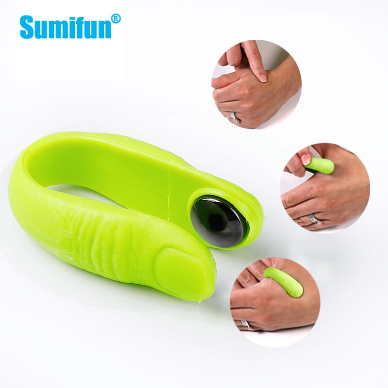 1/2/4 sztuk skuteczne masaż dłoni klipy dla Acupoint ból głowy migrena ciśnienie ulga w bólu Palma Hukou punkt narzędzia robić chwytania