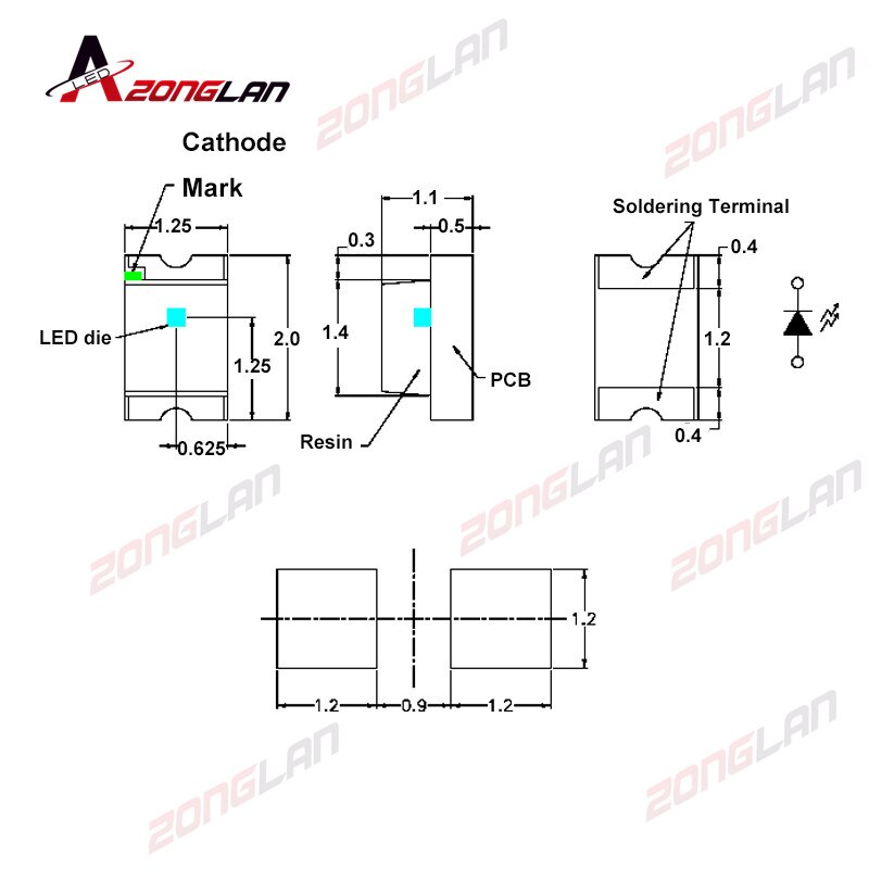 100PCS 0805 Yellow SMD LEDs Super Bright LED 0805 diodes led Light Emitting Diode 580-590nm