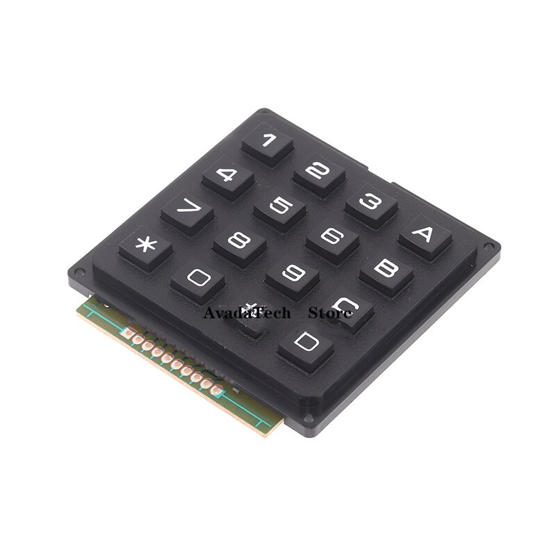 Single Chip Microcomputer Keyboard Key Matrix 4X3 4X4 16 Key Industrial Keyboard Module Line Scan: 4X4