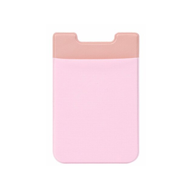 5 di colore Autoadesivo Adesivo Posteriore Del Telefono Cassa Del Raccoglitore Carte di Credito ID del Supporto di Carta Del Telefono Cellulare a Forma di U Supporto di Carta tasca 5.8x8.8cm #50: rosa