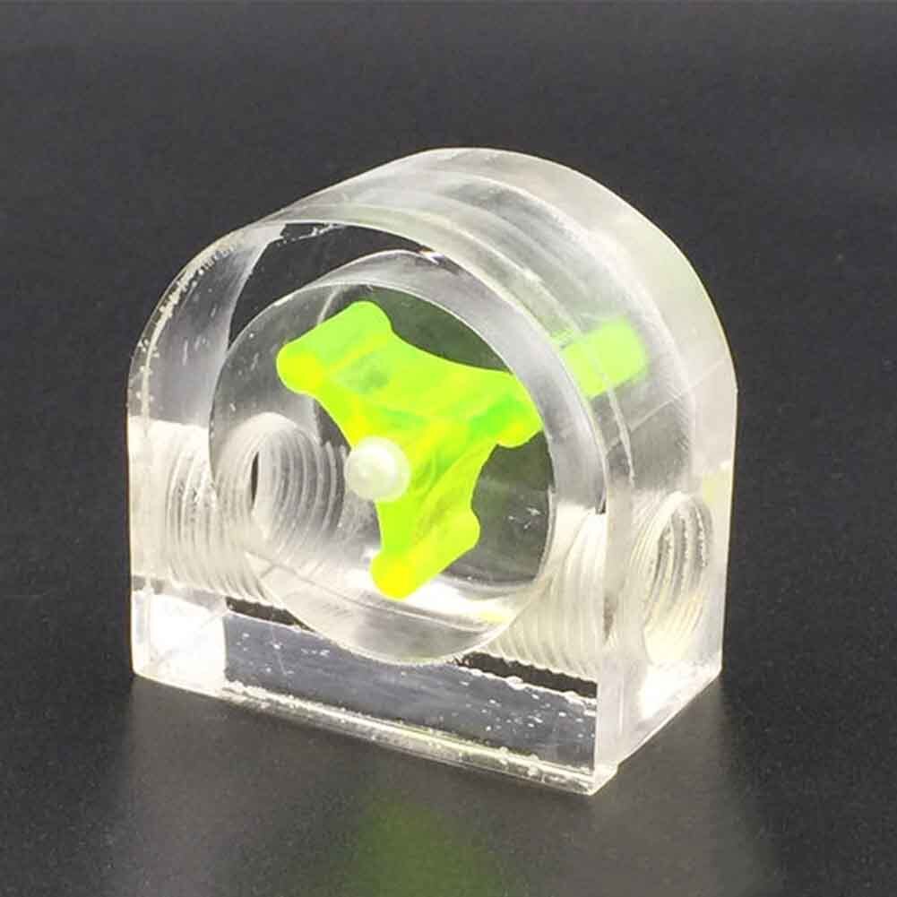 2 Way G1/4 Thread Flow Meter Durable Polished Surface Monitoring Liquid Measuring Tools Easy Install For PC Water Cooling Office: Green Semicircle