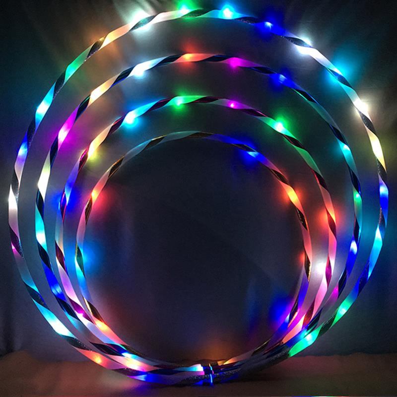 LED Licht Reifen Tanzen Fitness Kreis Durchführung Sport Ausrüstungen verlieren Gewicht Für freundlicher Erwachsenen Hause Innen Multi Farbwechsel