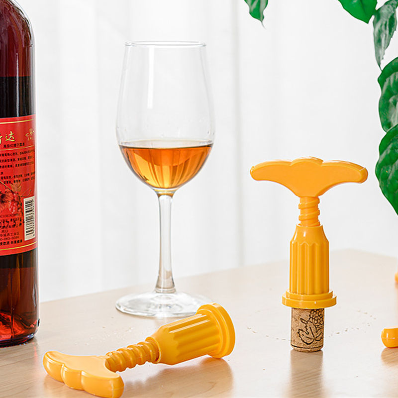 1PC Plastic Wine Opener Corkscrew Wine Bottle Opener Cork Puller Remover Champagne Opener Tool Kitchen Bar Accessories