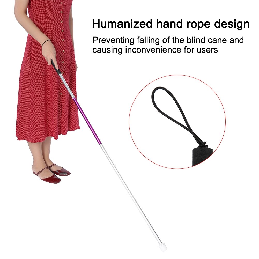 Folding Blind Guide Stick Visually Impaired Crutch... – Vicedeal