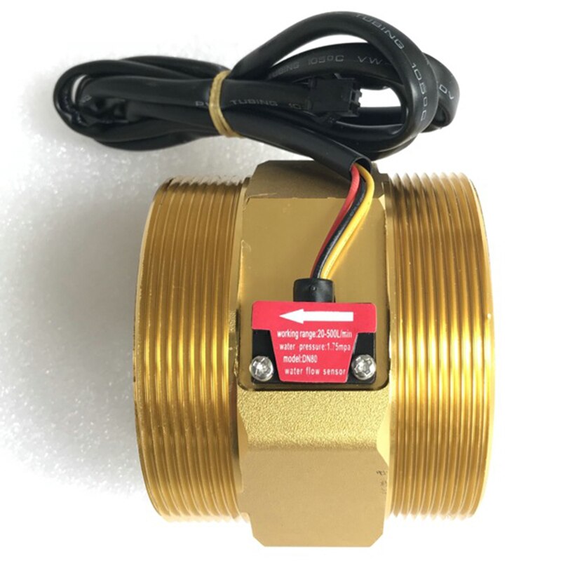 3 Inch Flow Sensor Turbine Flow Meter Counter Hall Sensor Meter