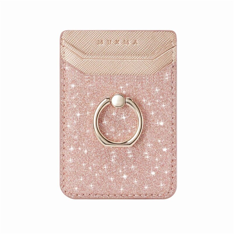 Marmo Carte Del Raccoglitore Del Supporto Posteriore Del Telefono Mobile Supporto Della Fessura per Carta 3M Adesivo Autoadesivo Del Telefono Del Sacchetto Del Sacchetto Per Smartphone Suporte celular: Bling-Rose Gold