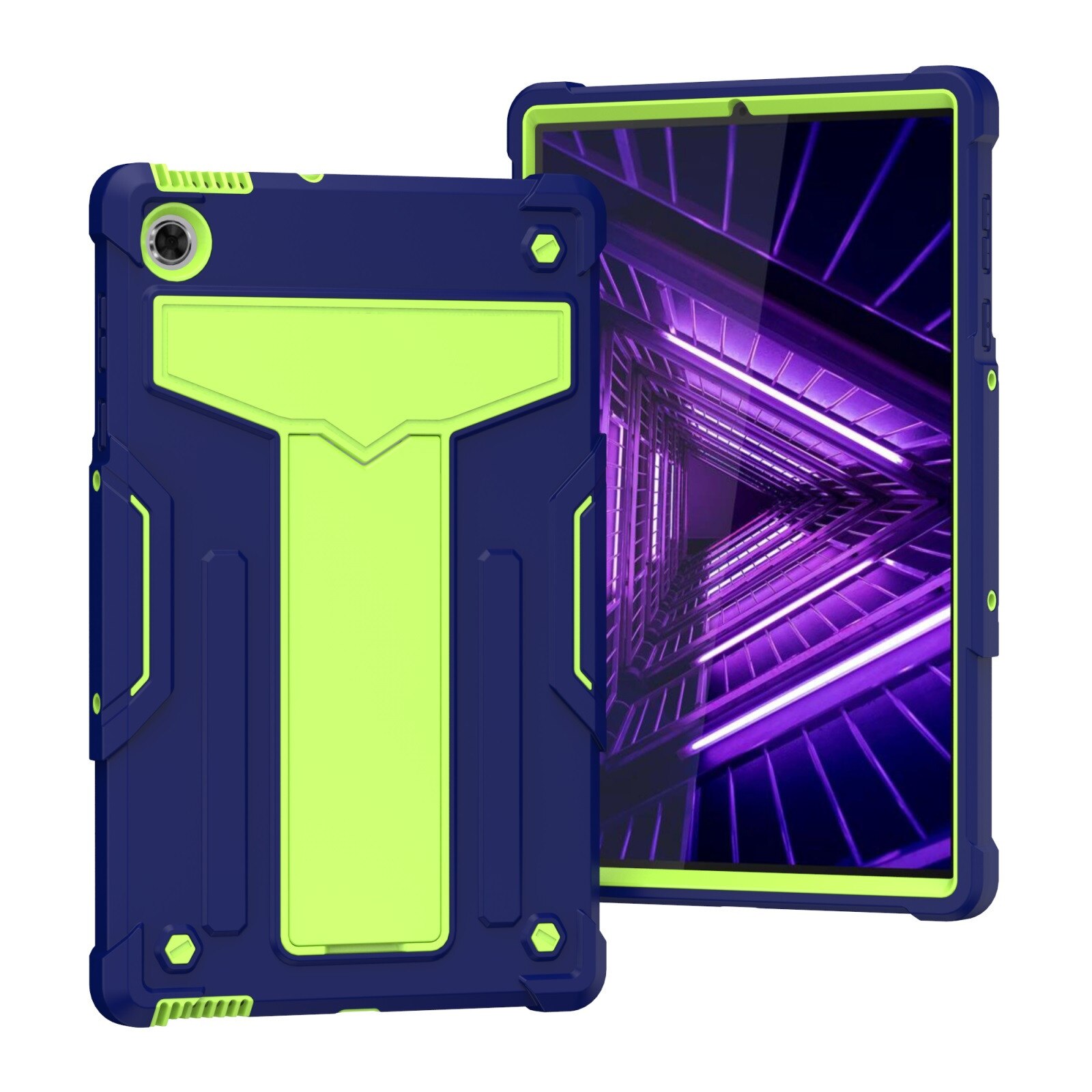 Tablet Case for Lenovo Tab M10 FHD Plus 2nd Gen - Shockproof Leather Stand Cover: A