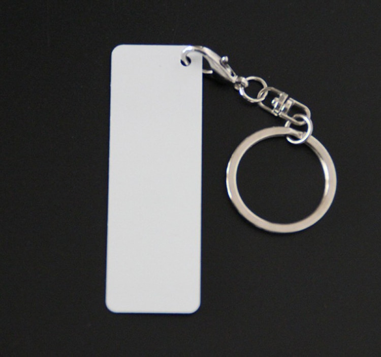 10pcs/lots Blank Sublimation Metal Key Chians DIY Printing Sublimation Ink Transfer Both sides can Print