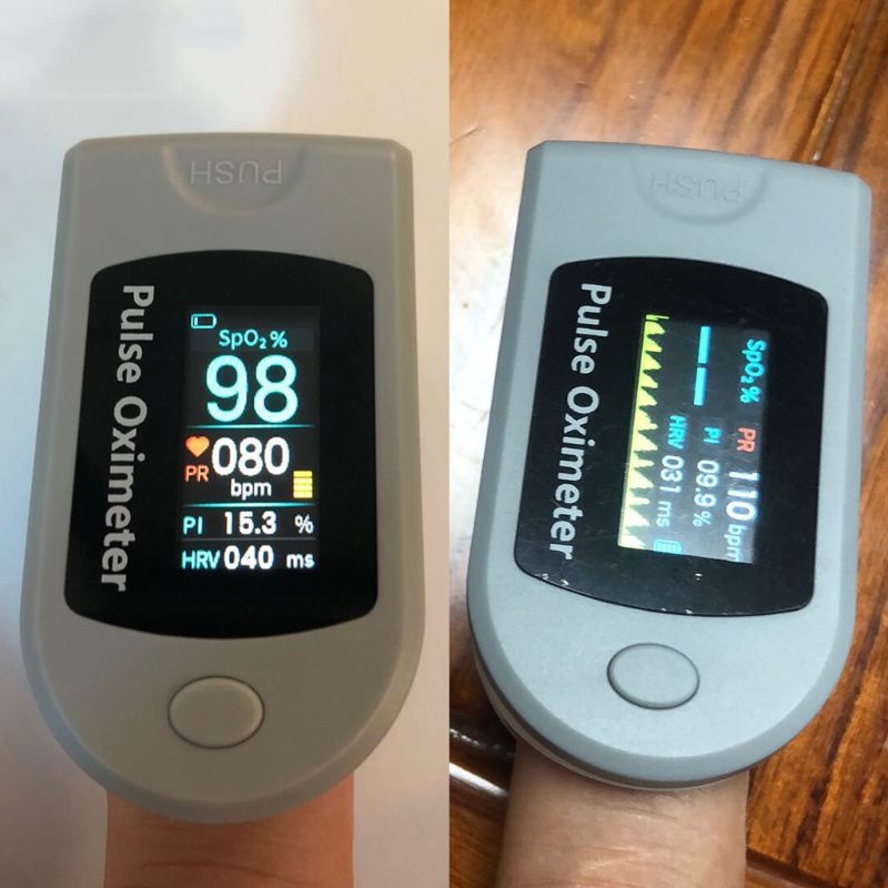 Mini Portable Bluetooth Vingertop Pulsoxymeter Hartslag Bloed Zuurstofverzadiging SpO2 Pr Pi Hrv Monitor Lcd Display