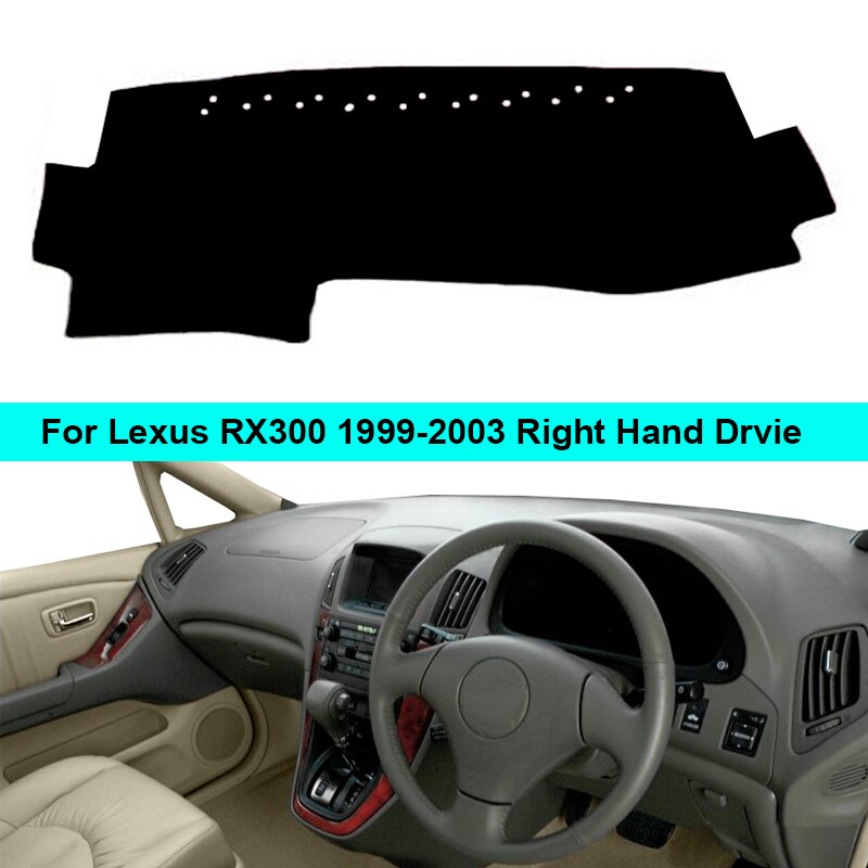 Bilens instrumentbræt dækning for lexus  rx300 1999 2000 2001 2002 2003 dashmat dash mat tæppe cape lag solsejl instrumentbrættet dæksel
