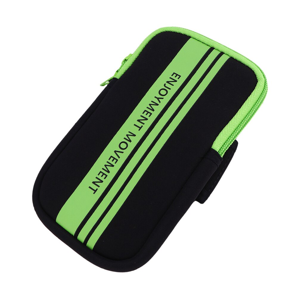 1Pc Sport Armband Mobiele Telefoon Tas Waterdichte Mobiele Telefoon Zak Voor Outdoor Running Jogging (Zwart Onder 6 Inches): Green