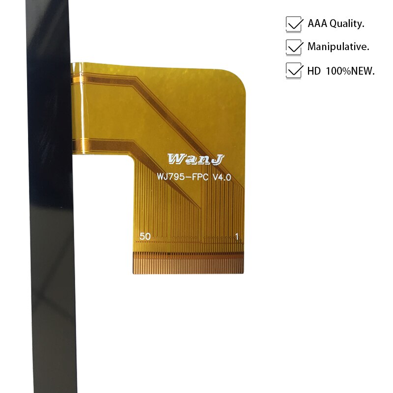 100% Original 10,1 "Tablet pantalla táctil capacitiva para WJ795-FPC V4.0 Digitalizador de Panel táctil Sensor