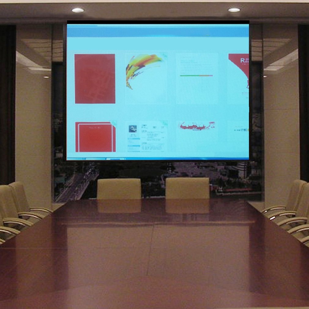 100" Portable Projector Screen 16:9 4:3 Conference Presentation HD Projection Screen For Residential Education Use