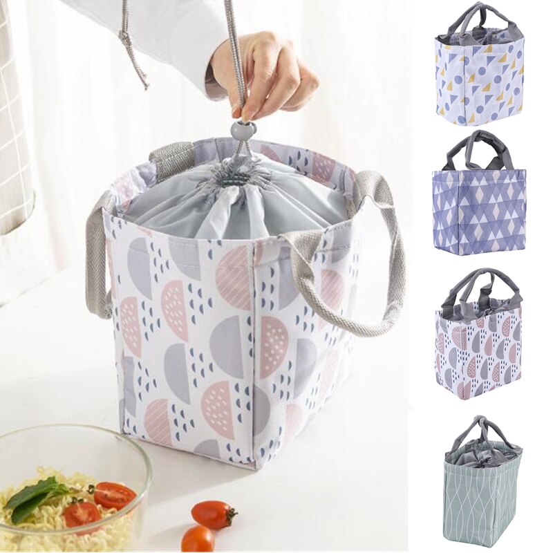 Portable sac à déjeuner thermique isolé boîte à déjeuner fourre-tout pique-nique sac isotherme Bento poche déjeuner conteneur école alimentaire sacs de stockage