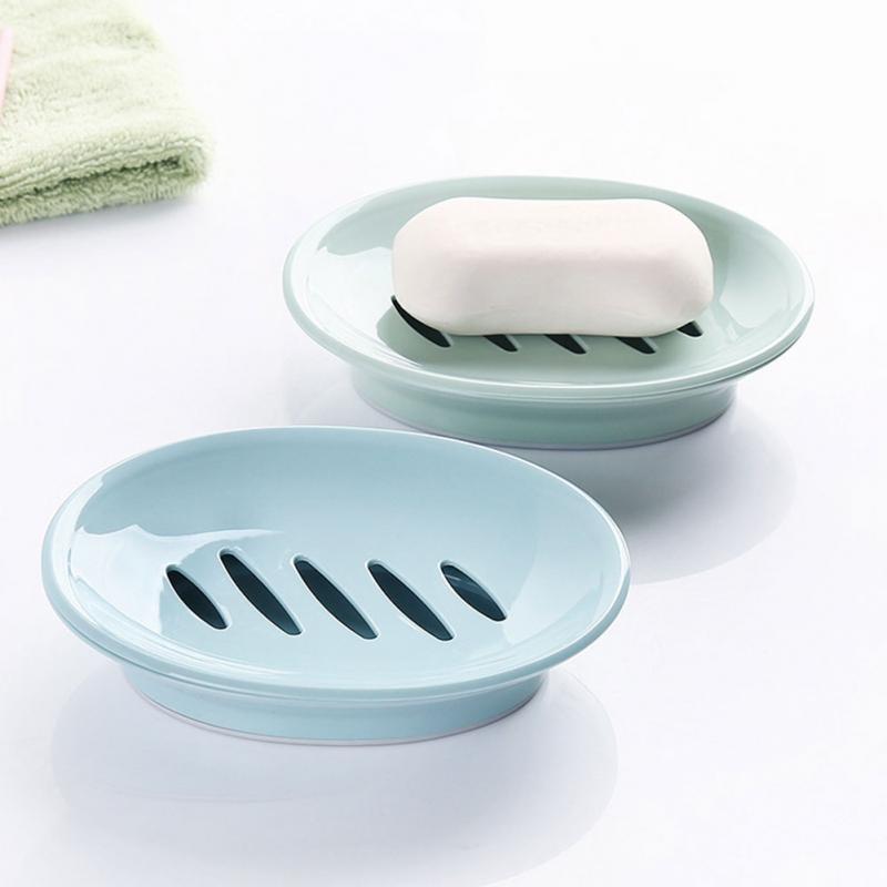 Double Lattice Soap Dish Box Case Holder Container Home Bathroom Shower Travel