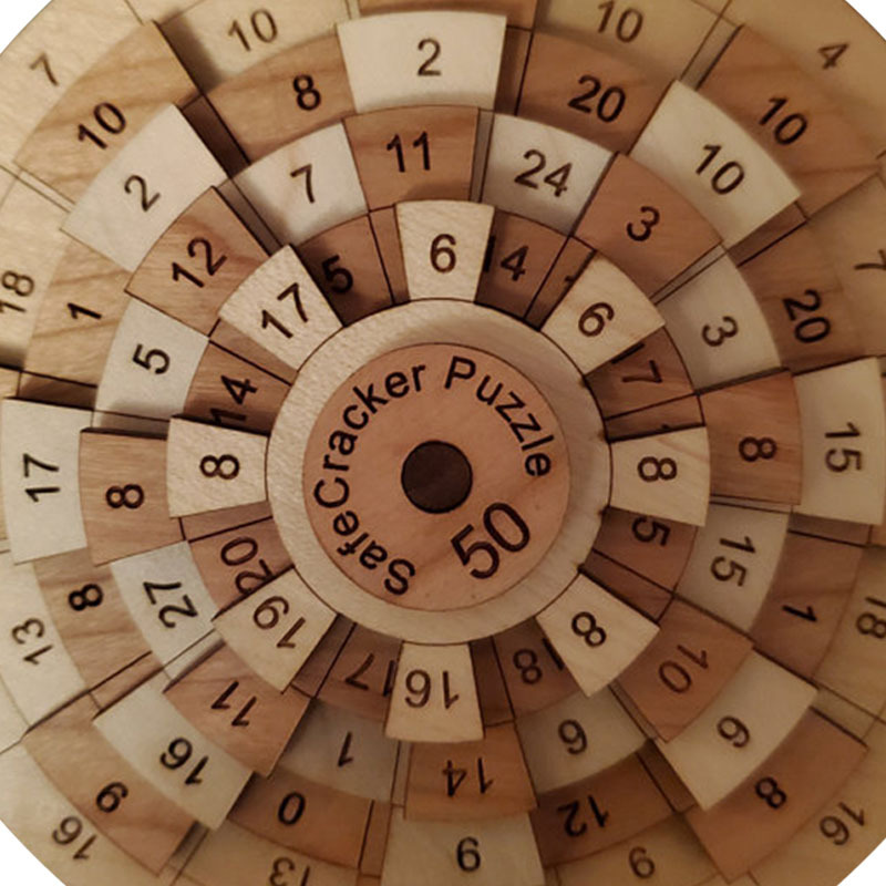 Mind Boggling Safecracker 50 Puzzle Klasyczne liczby matematyczne Drewniane puzzle dla dorosłych dzieci