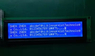 1 stks vervanging WH4004A PC4004-A LMB404ABY AC404A Karakter LCD Module Blauw Wit LED Backlight KS0066 SPLC780