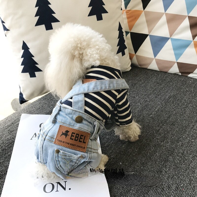 Mono vaquero para perro, ropa para mascotas pequeñas, traje vaquero para perro, Chihuahua, Pug