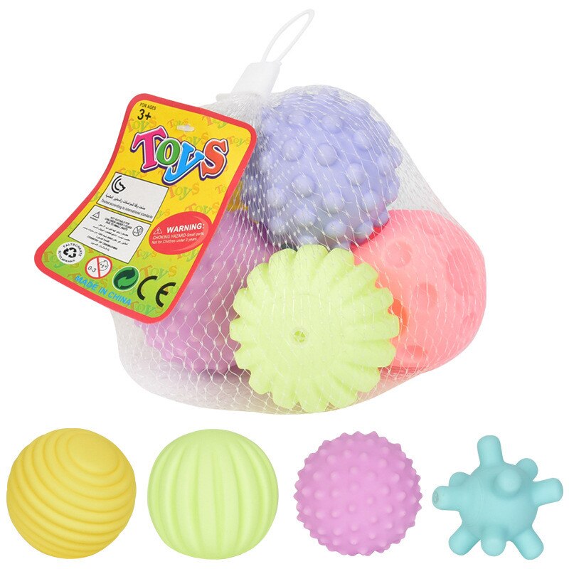 Zacht Rubber Baby Hand Bal Speelgoed 3-6-12 Maanden Baby Leert Kruipen Educatief Tactile Zintuiglijke Massage speelgoed Voor Kinderen