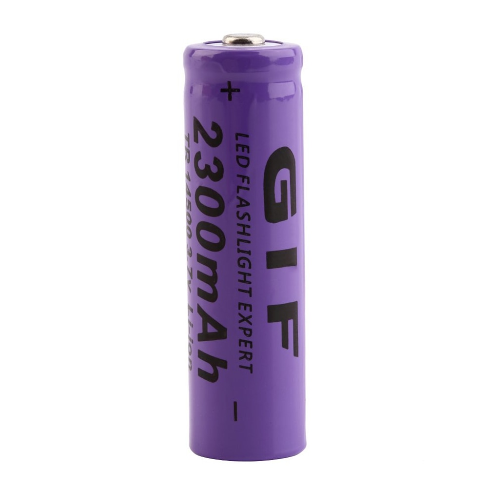 1/2/4/6/8 Pcs Hoge Capaciteit 14500 Li-Ion Batterij 3.7V Gif 14500 2300 mah Oplaadbare Batterijen Cellen 14500 Lithium Baterijen