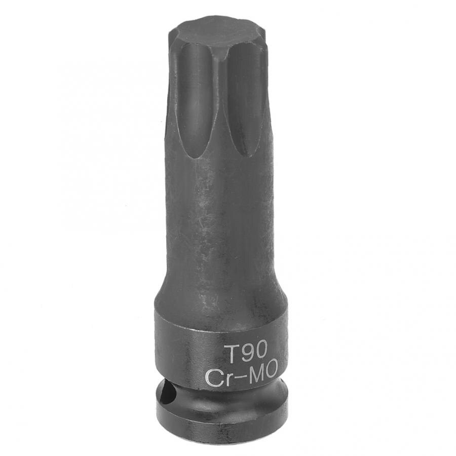 1Pcs T50/T60/T70/T80/T90 1/2in Hex Screwdriver Socket Adaptor Star Head Drive Air Impact Wrench Bit Socket Auto Car Repair Tools