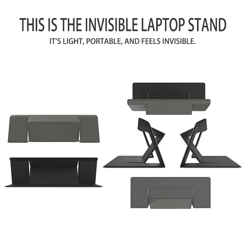 Soporte Invisible para portátil, soporte ajustable plegable, almohadilla portátil para tableta, soporte para iPad, MacBook, Mac Book, Samsung Compute