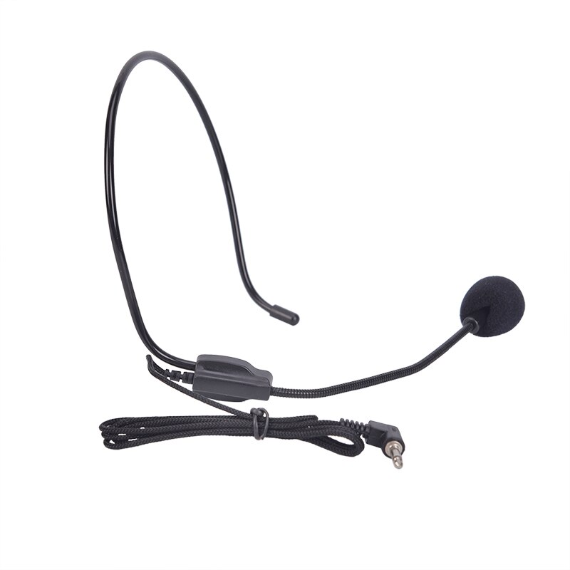 Portable Headset Microphone Wired 3.5mm Moving Coil Earphone Dynamic Jack Mic For Loudspeaker Tour Guide Teaching Lecture