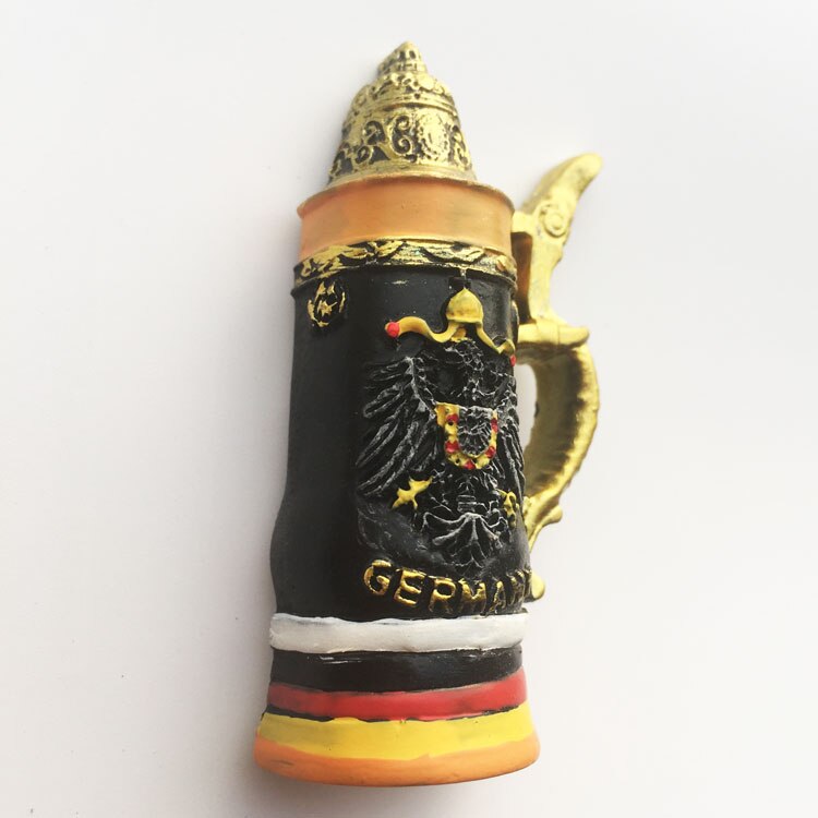 German tourist souvenir geographical sign classical beer mug magnetic stickers