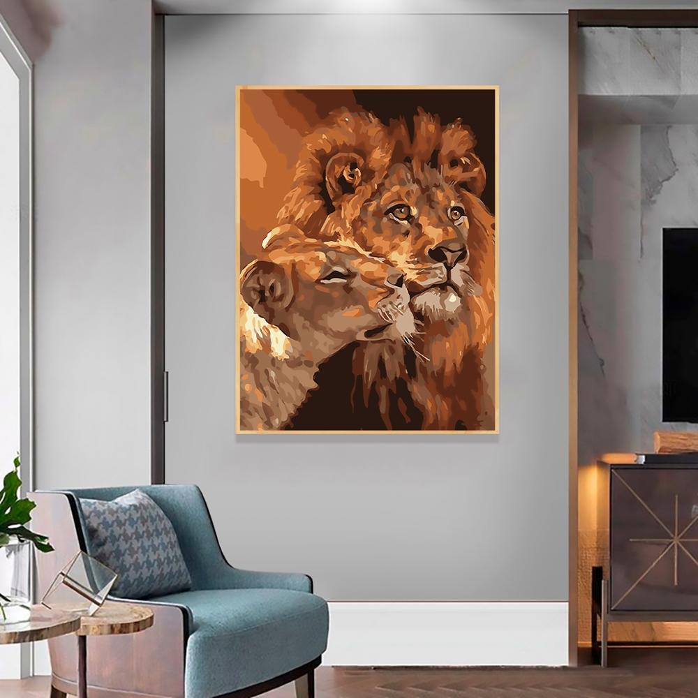 Animals Oil Painting By Numbers Adults Paints By Numbers Animals Pictures Oil Painting By Numbers Set Coloring By Numbers