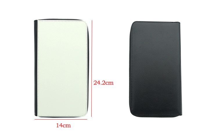 2 stk / lot blank sublimering læder tegnebog pung kvinder til overførsel udskrivning læder taske blank forbrugsvarer diy