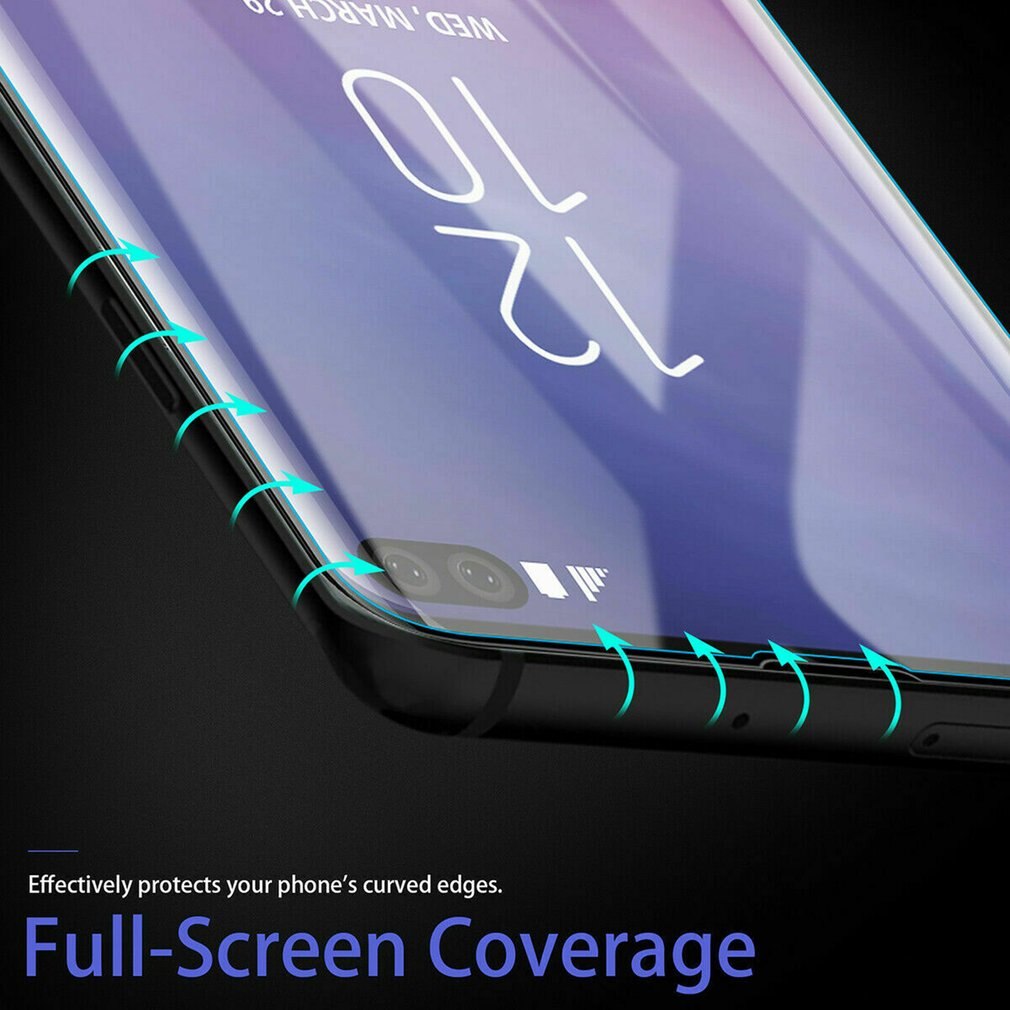 Voor Samsung S10 S10 Plus Volledige Lijm Uv Vloeibare Gehard Glas Screen Protector Kits Voor Samsung S10 + Beschermende Film gehard Glas