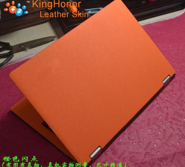 KH Special Laptop Brushed Glitter Sticker Skin Cover Guard Protector for Samsung 900X3N 13.3": Orange Glitter