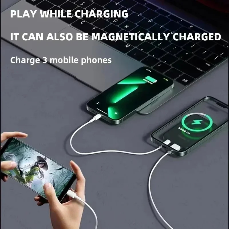 Oneplus 50000 mah magsafe powerbank qi magnetisk trådlös snabbladdningsbar powerbank för iphone lätt och bärbar