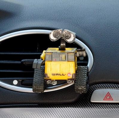 Bilfrisker tegneserie robot udluftning klip parfume diffusor sød indretning bil intern duft lugt luftrenser tilbehør: -en