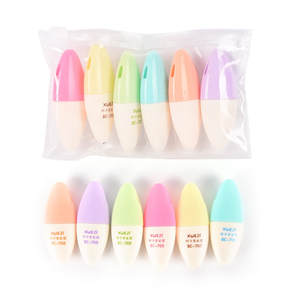 dauerhaft 6 teile/los Süssigkeit Farbe Mini Textmarker stift Marker stifte schreiben schule liefert kawaii schreibwaren