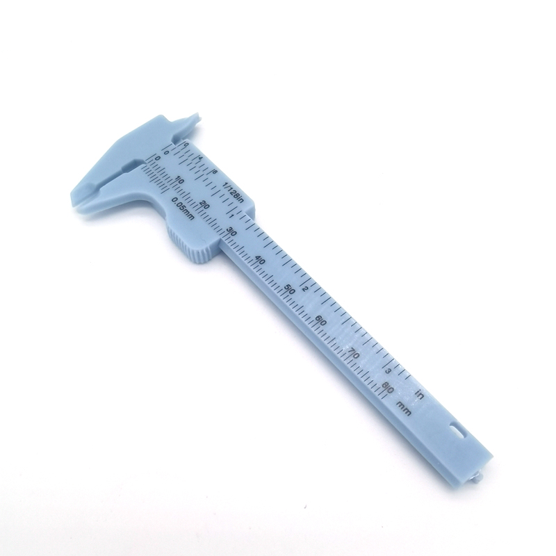 Vernier Caliper 80mm Plastic Dial Gauge Micrometer Measuring Ruler Inside Diameter Depth Measuring Tool: Blue