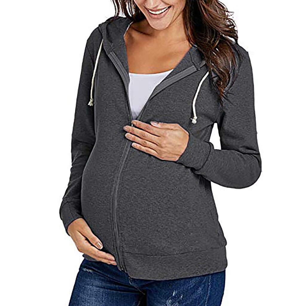 Nursing Sweatshirt Hoodie Women Long Sleeve Breastfeeding Shirt Winter for Feeding Maternity Pregnancy Clothes Plus Size