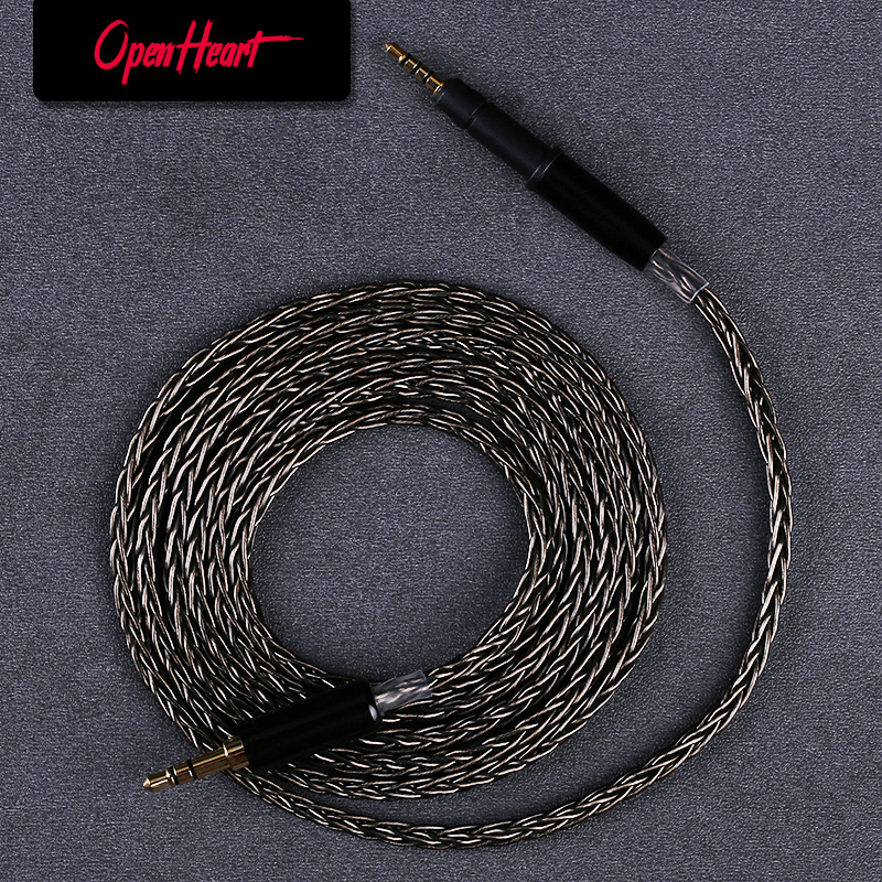 OPENHEART 8 Core Hoofdtelefoonkabel Verzilverd Koper XLR 4.4mm 2.5mm 6.35mm Kabel Voor Sennheiser HD599 HD569 HD 560 S HD559