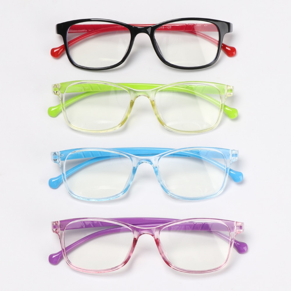 1Pc Anti-blue Light Kids Glasses Children Square Optical Frame Eyeware Boys Girls Computer Transparent Eyeglasses
