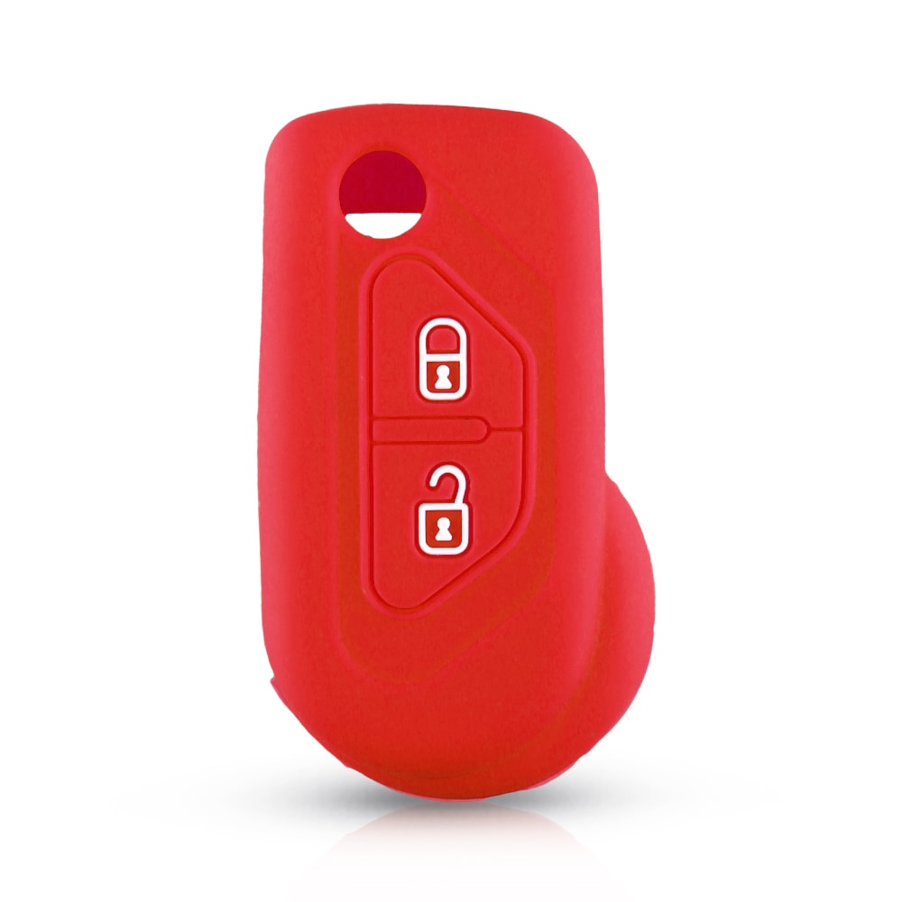 Dandkey 2 Buttons Silicone Car Remote Flip Key Fob Shell Cover Case For Citroen DS3 Skin HU83 Blade Older Protector