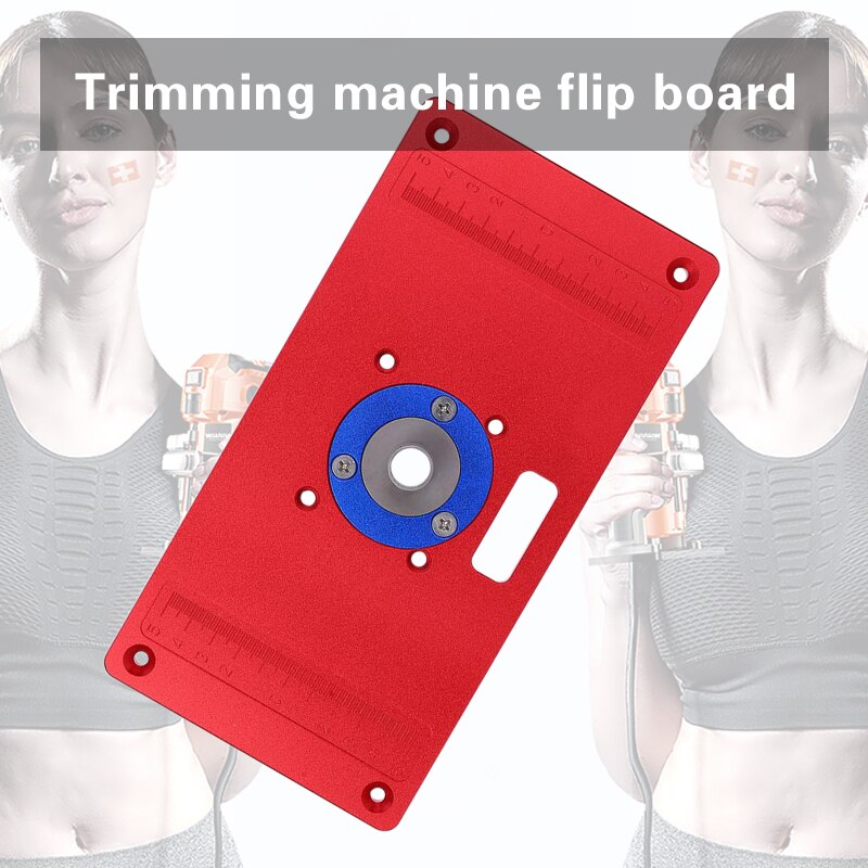 Aluminum Router Table Insert Plate W / 2 Router Insert Rings For Woodworking Benches Router RT0700C Wood Tools