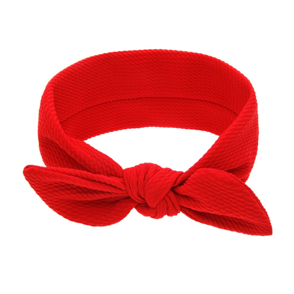 Mode Pasgeboren Peuter Kids Baby Meisjes Hoofdband Strik Solid Gedrukt Hoofdband Hoofddeksels Haaraccessoires Baby Casual Hoofdband