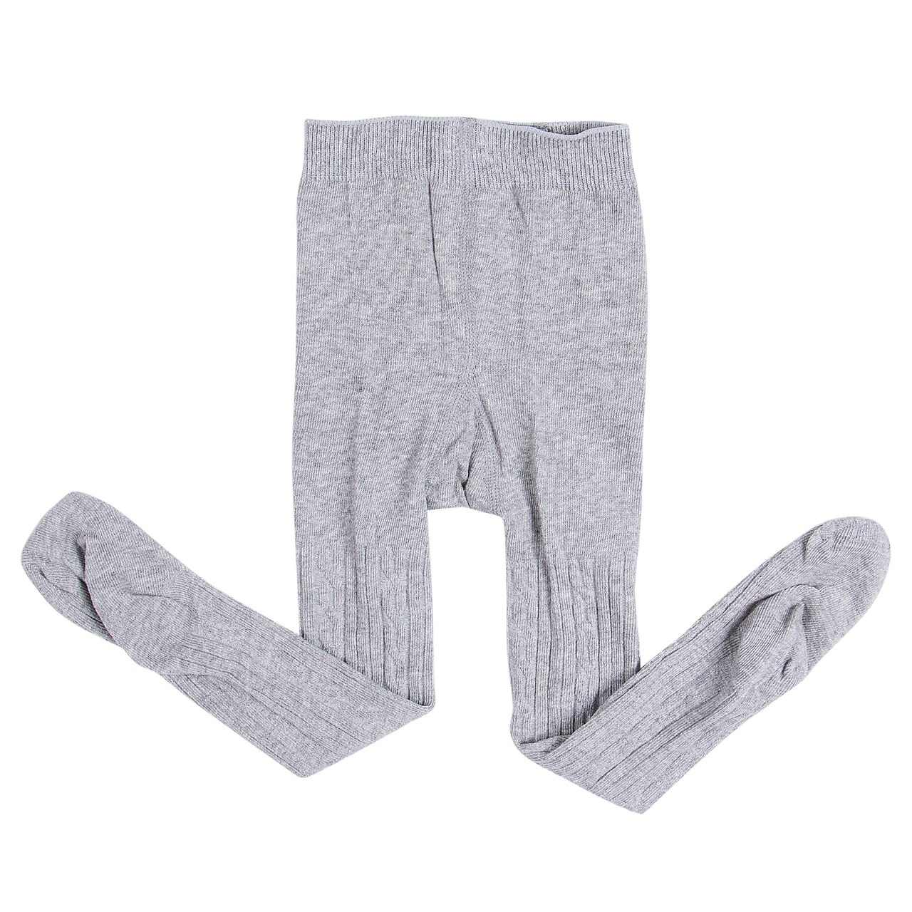 Baby Girls Tights Toddler Kids Solid Cotton Warm Stockings Leg Warmer Pantyhose Cute Pants Stockings: Gray / 12M