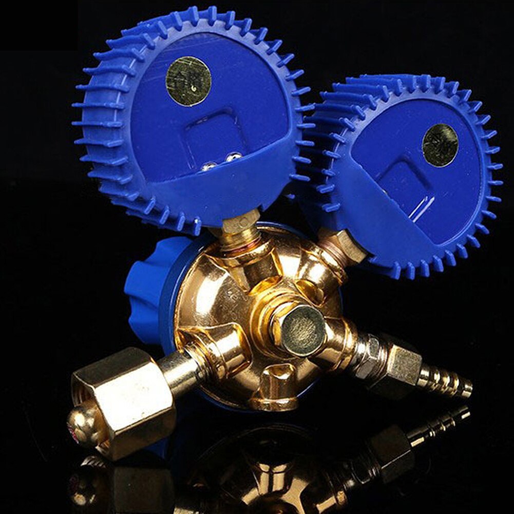 0-2.5 MPa Shockproof Oxygen Acetylene Meter Pressure Relief Meter Gas Bottle Valve Argon Gauge Acetylene Pressure Regulator S24