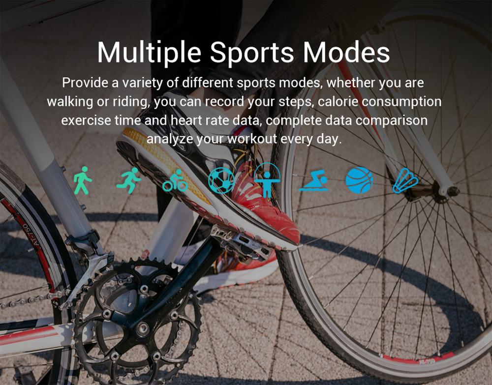 W8 smart armbånd pulsmåler tracker skridttæller blodtryk stillesiddende opkald besked påmindelse søvn tracker sportsur