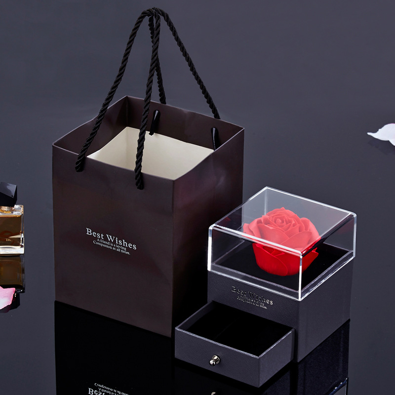 Conjunto de colar de projeção com caixa de presente rosa 100 idiomas eu te amo coração pingente jóias 2024 para presentes namorada dropshipping
