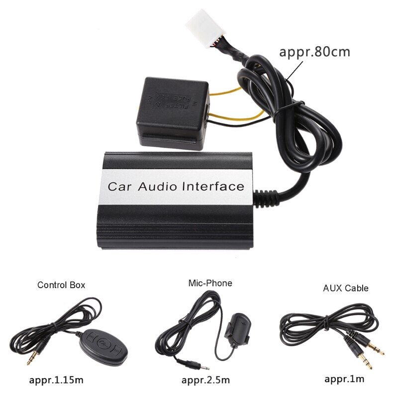 Car Bluetooth Kits MP3 AUX Adapter Interface For Toyota Lexus Scion 2003 Jy18 19