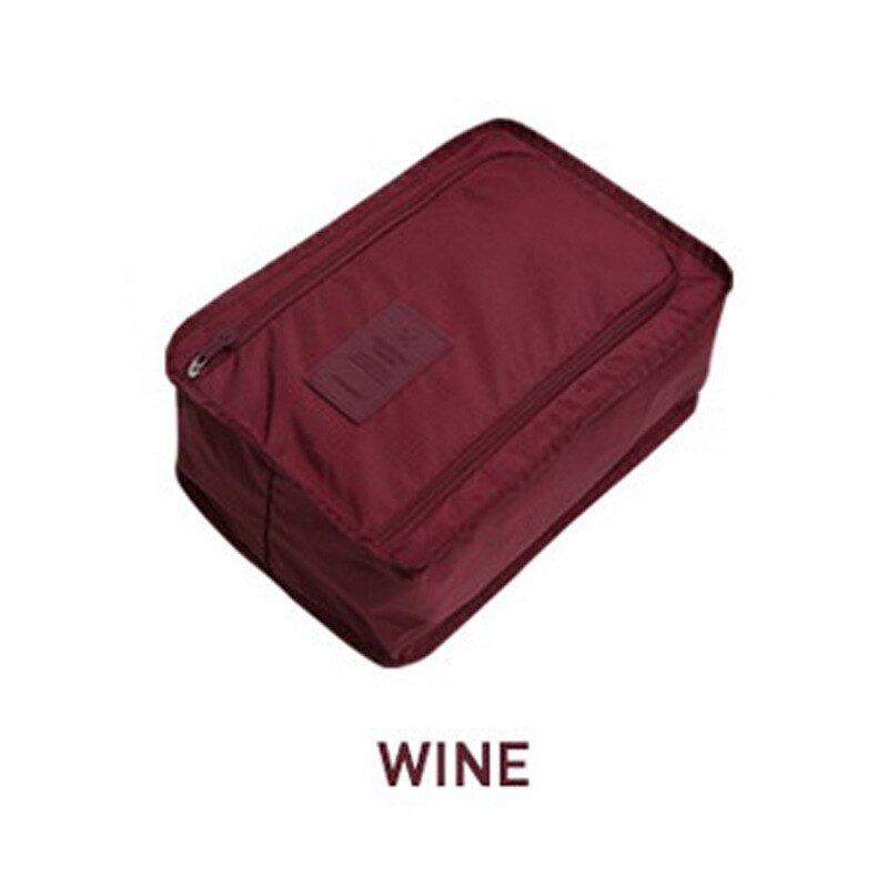 Portable Travel Storage Shoes Bag Waterproof Hanging Shoe Bag Organizer Shoe Sandals Carry Bag Protector Container: WINE