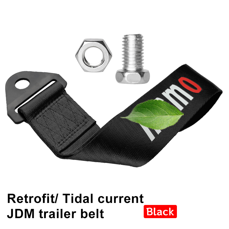 Nuovo stile JDM Racing Ropes Hook traino High Srtengh Nylon Car Bumper Rope gancio di traino universale HKS Tow Rope Strap Car decorativo: Blu